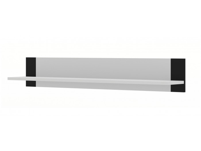 Полица/Етажерка MONDI 125 (бяло мат/черно)